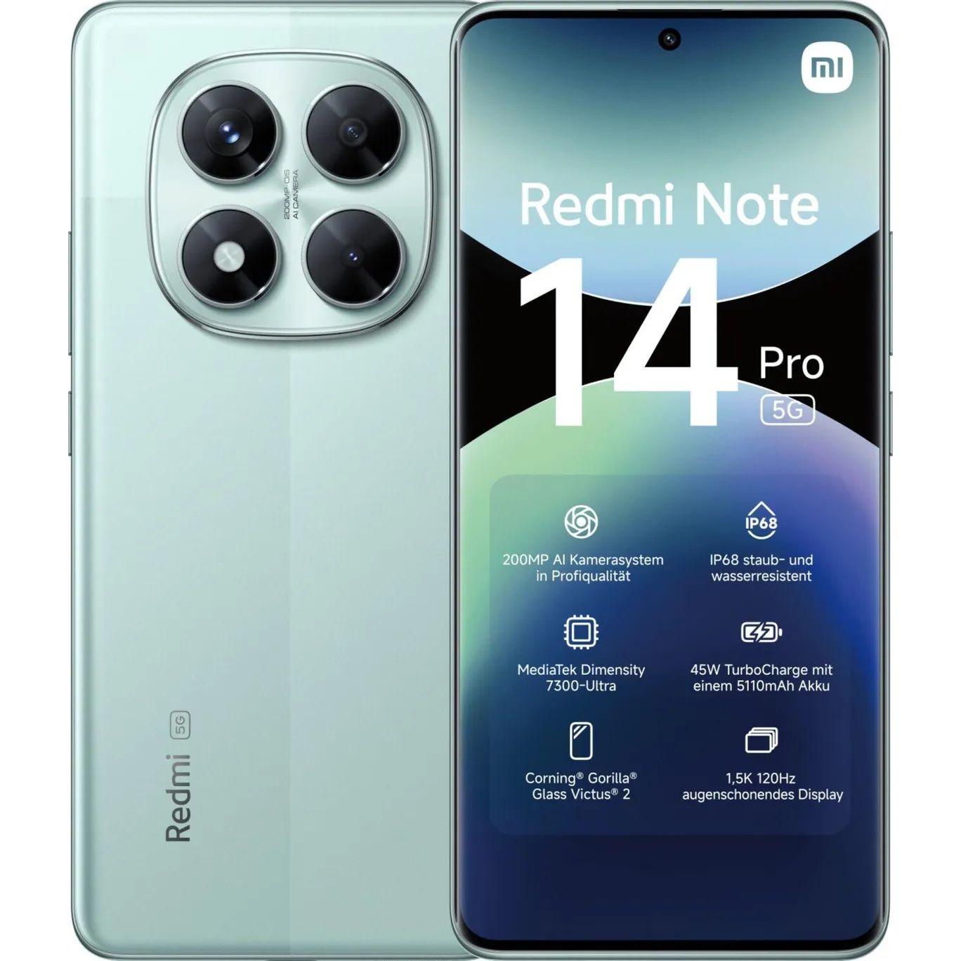 Xiaomi Redmi Note 14 Pro 5g 256gb 8gb Ram - Verde-0