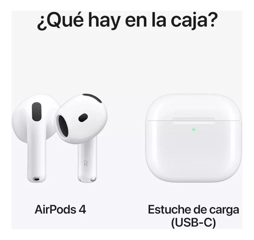 Apple AirPods 4ta Generacion A3050 Blanco-3