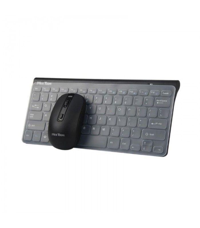 Meetion Mini4000 Kit Mini Teclado y Mouse Inalámbrico Negro-0