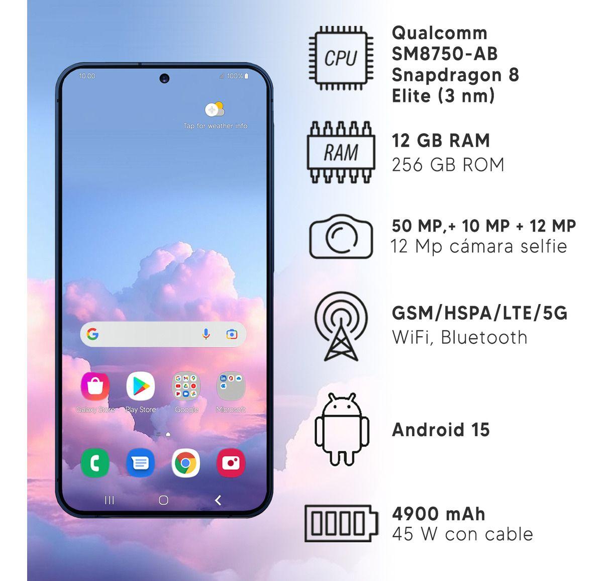 Samsung Galaxy S25 Plus 5g Con Doble Sim 256 Gb Azul 12 Gb De Ram-1