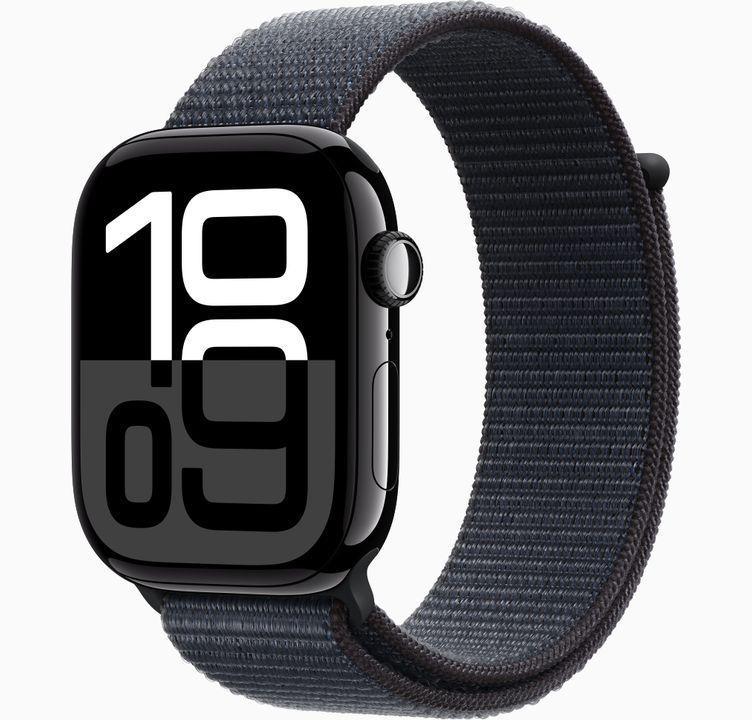 Apple Watch Series 10 Gps 46mm Aluminum Case Sport Loop Negro Azabache-1