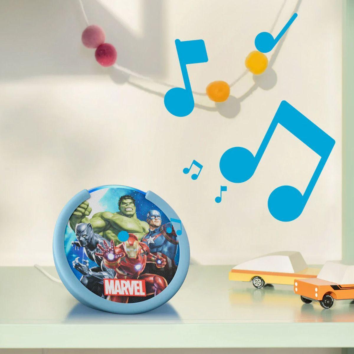 Bocina Asistente De Voz Alexa Amazon Echo Pop Kids Marvel-3