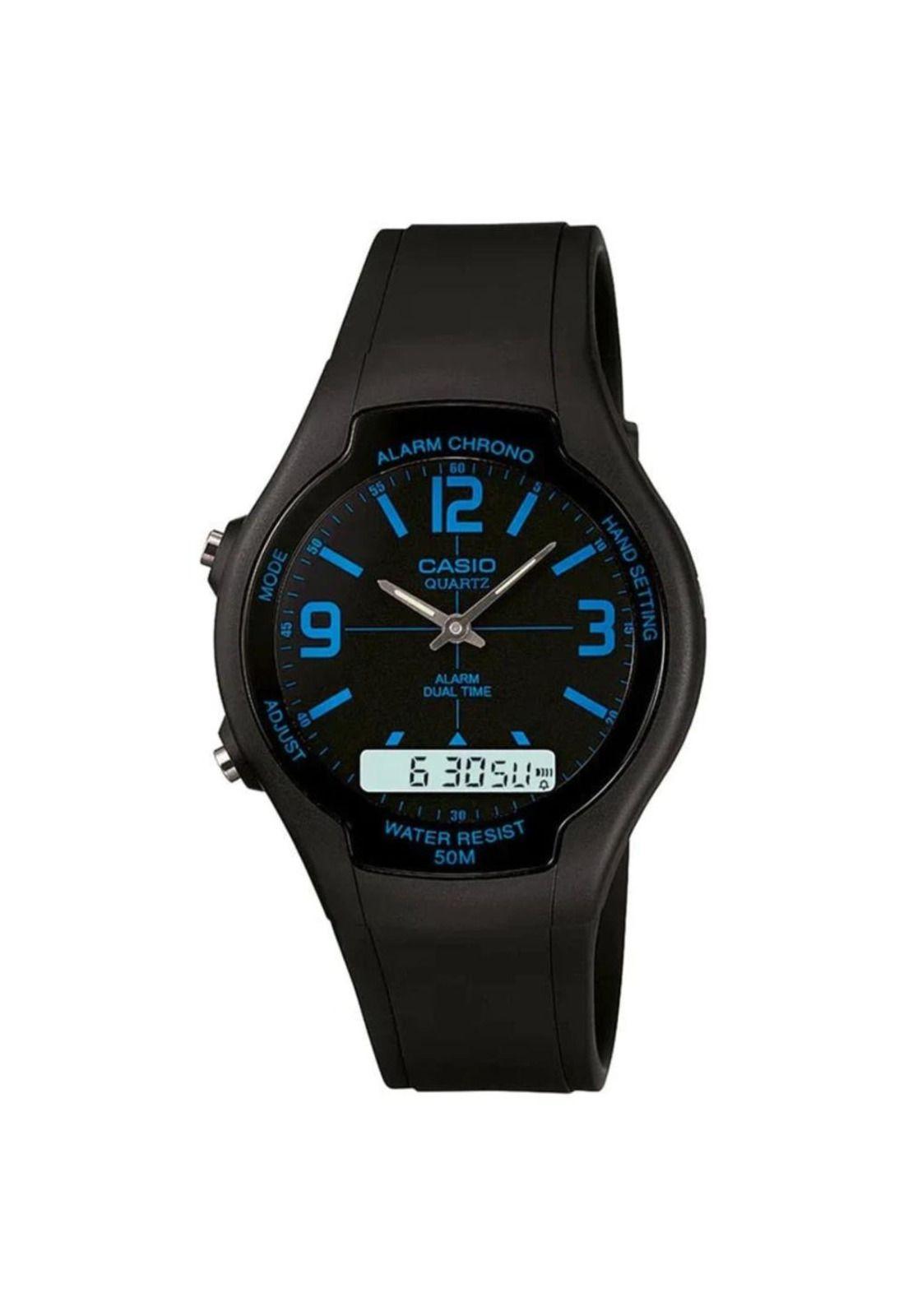 Reloj Aw-90h-2bv Hombre Analogo Digital Resina-0