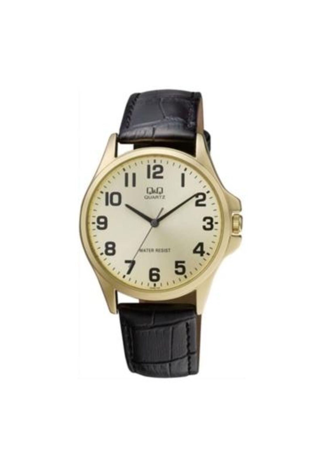 Reloj Qa06j103y Hombre Analogo Cuero-0