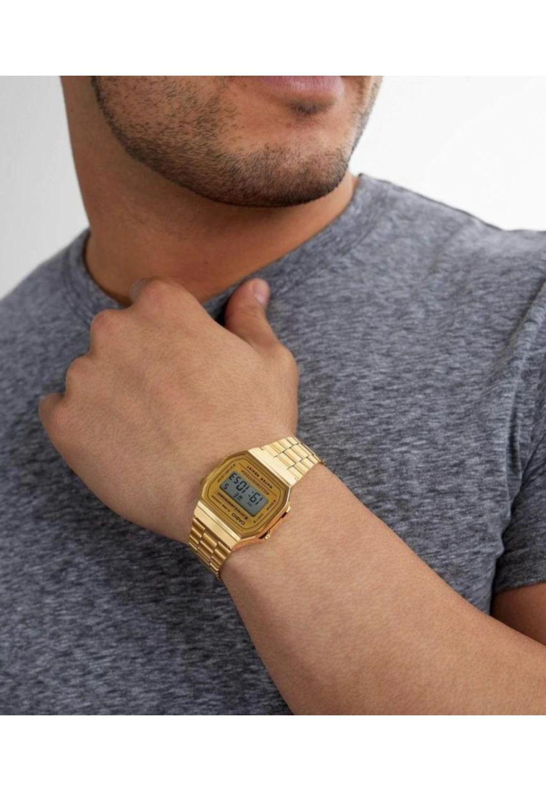Reloj A-168wg-9 Vintage Digital Metal-6