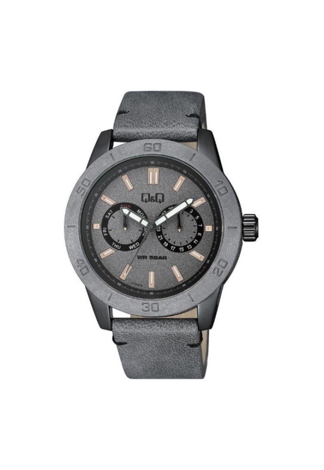 Reloj Aa34j512y Hombre Analogo Cuero-0