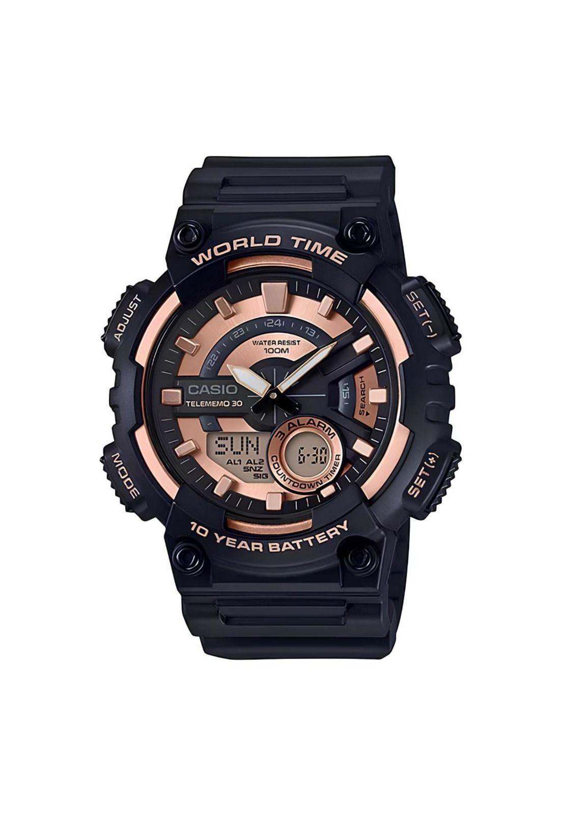 Reloj Aeq-110w-1a3v Hombre Analogo Digital Resina-0