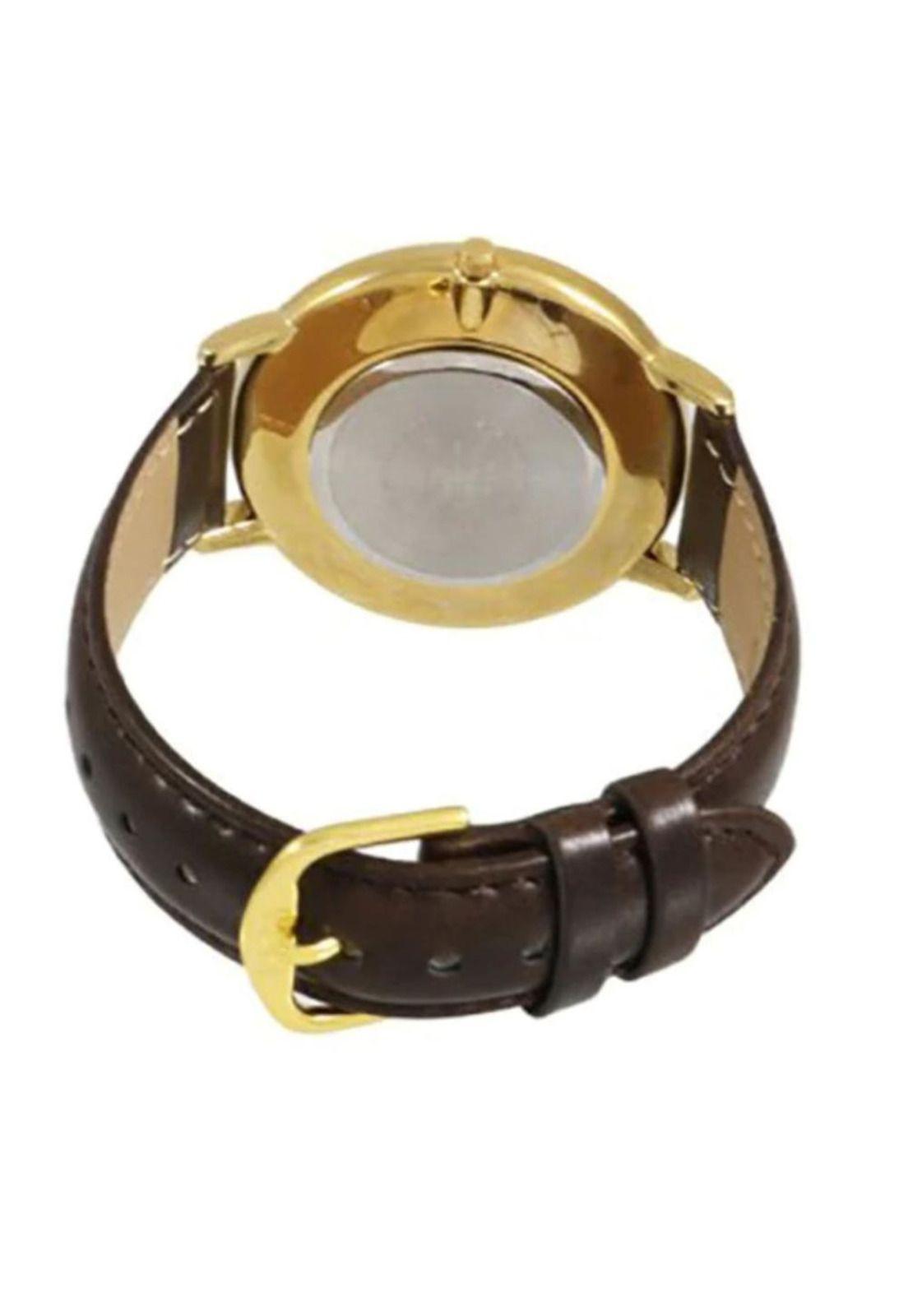 Reloj Qz00j103y Hombre Analogo Cuero-1