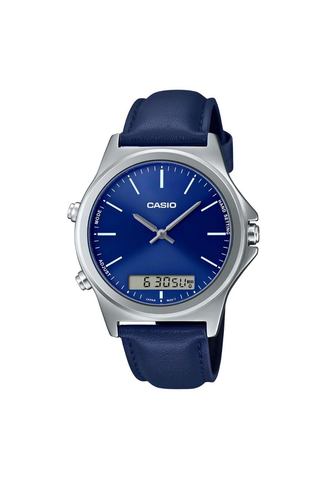 Reloj Mtp-Vc01l-2e Hombre Analogo Cuero-0