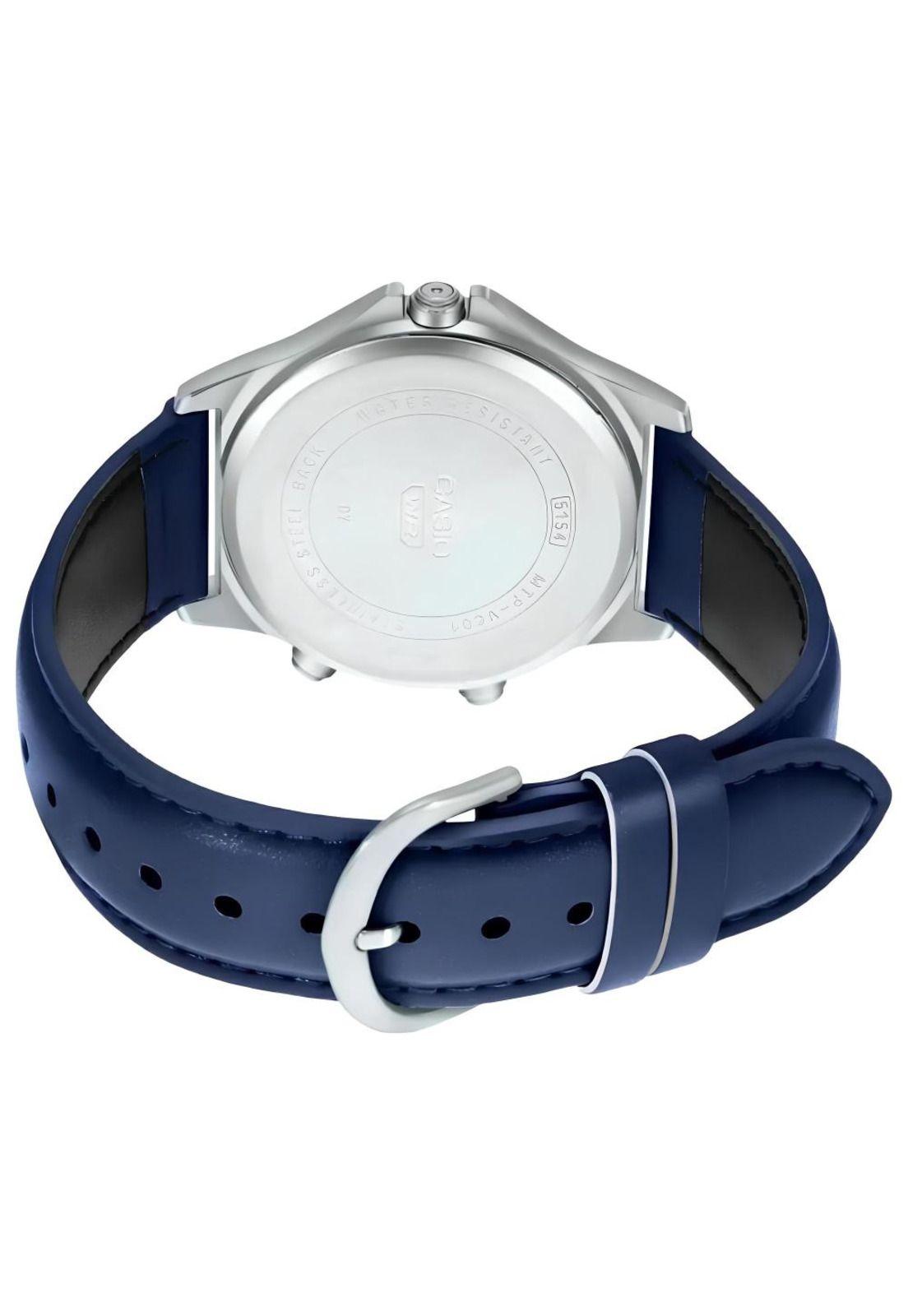 Reloj Mtp-Vc01l-2e Hombre Analogo Cuero-1