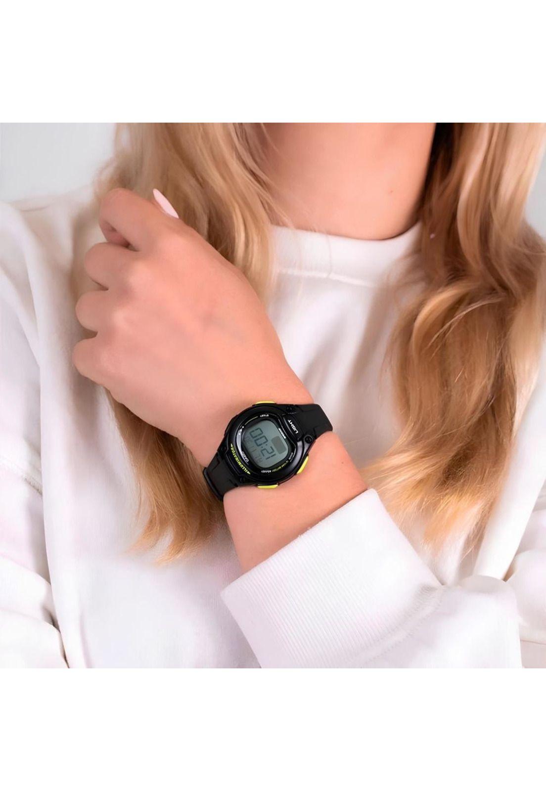Reloj Lw-203-1bv Mujer Digital Resina-5