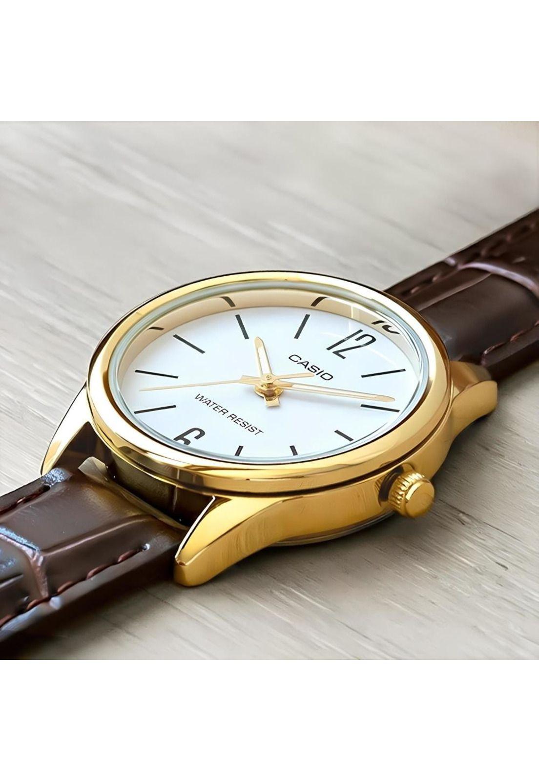 Reloj Ltp-V005gl-7b Mujer Analogo Cuero-2