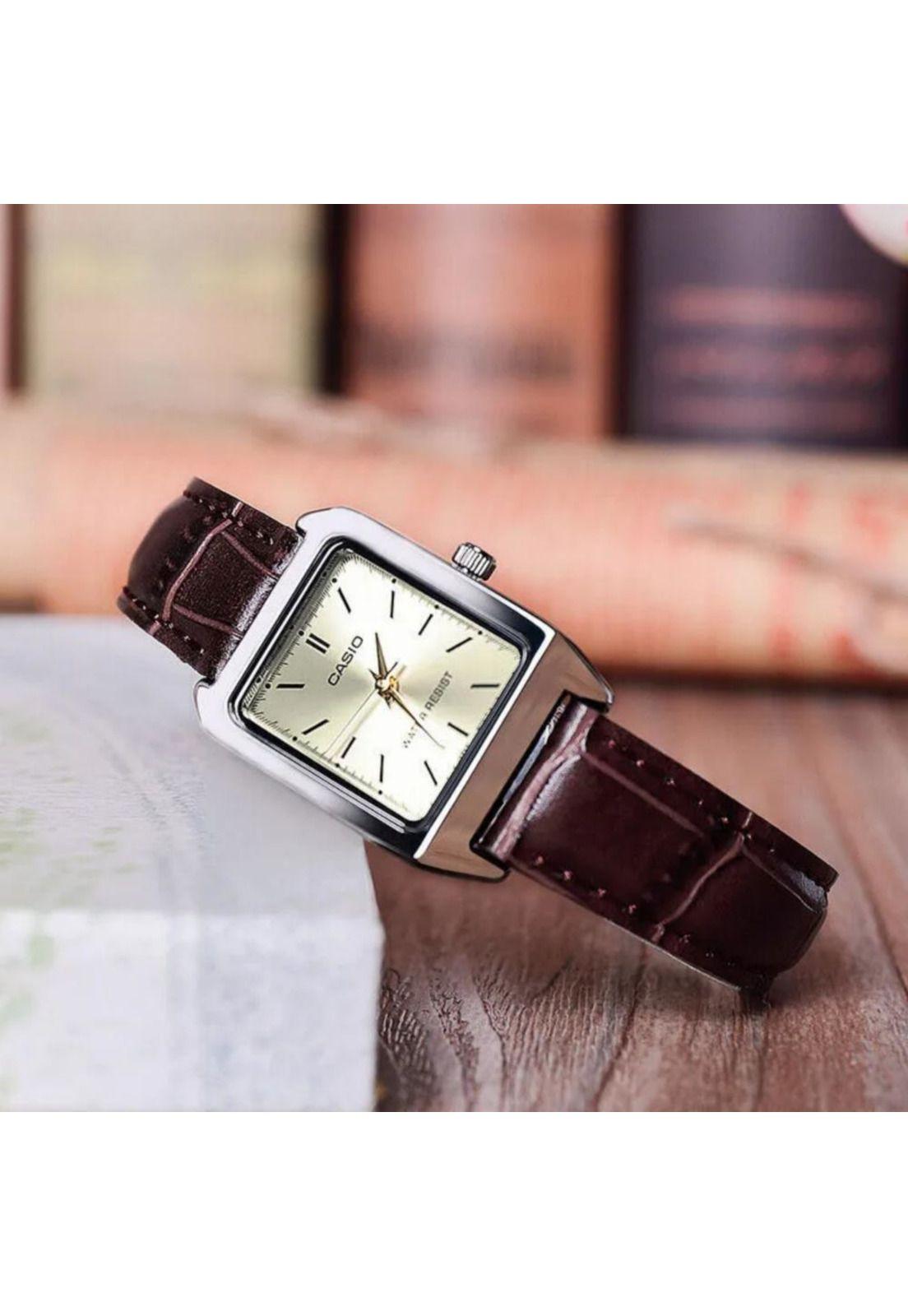 Reloj Ltp-V007l-9e Mujer Analogo Cuero C-4