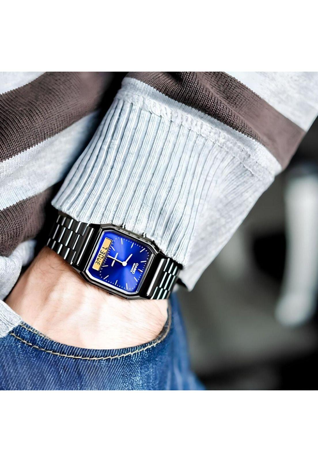 Reloj Aq-230gg-2a Hombre Analogo Digital Metal-2