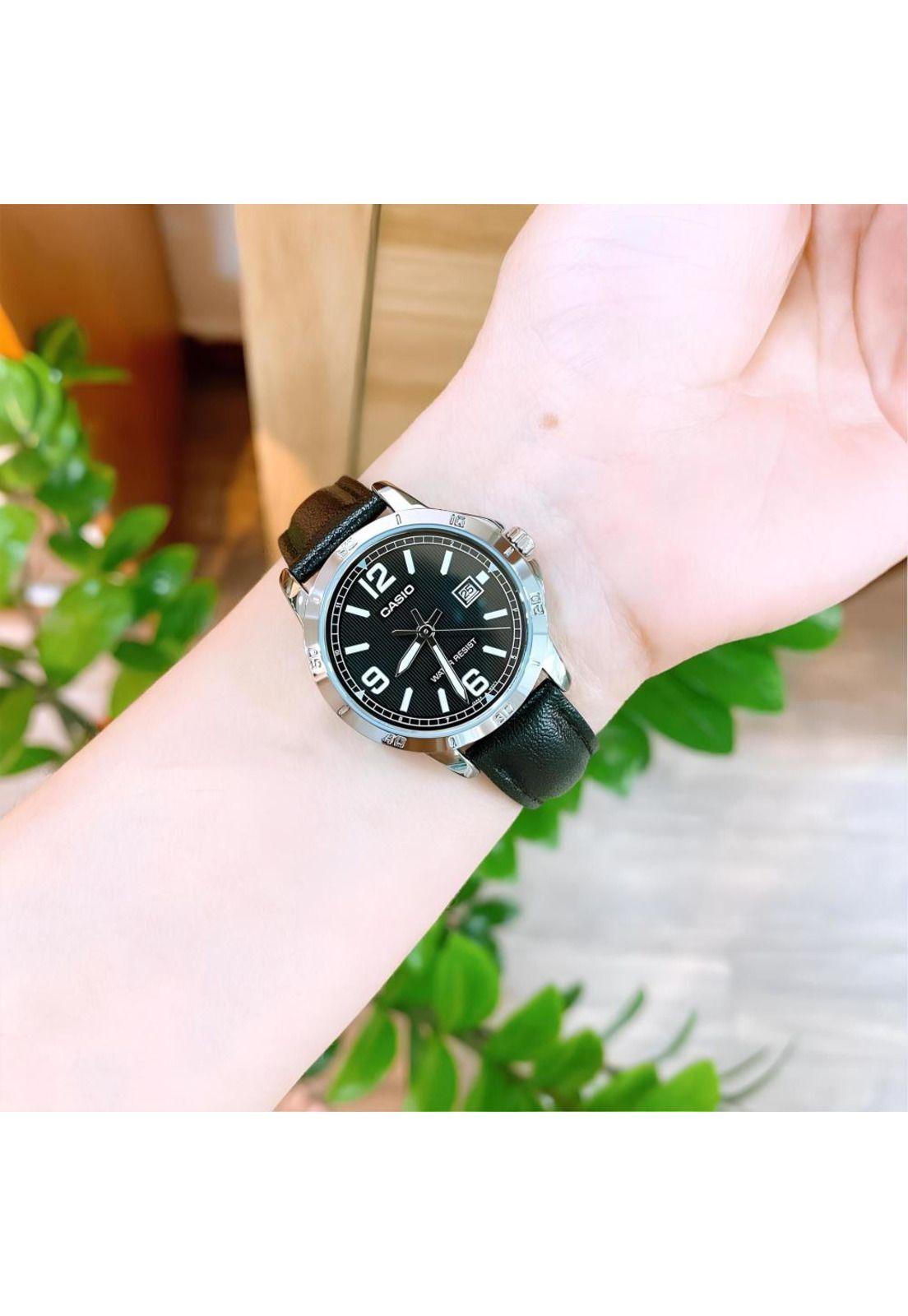 Reloj Ltp-V004l-1b Mujer Analogo Cuero-2
