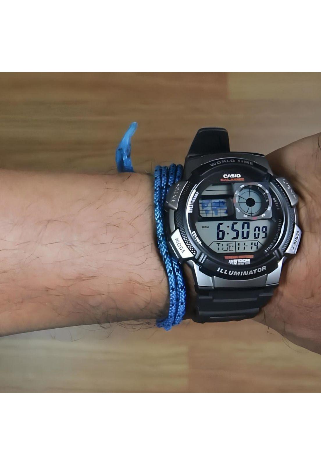 Reloj Ae-1000w-1bv Hombre Digital Resina-2