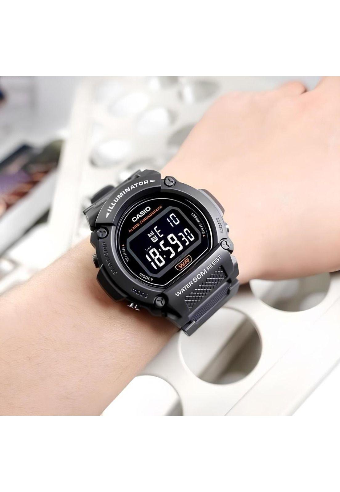 Reloj W-219h-8bv Hombre Digital Resina-2