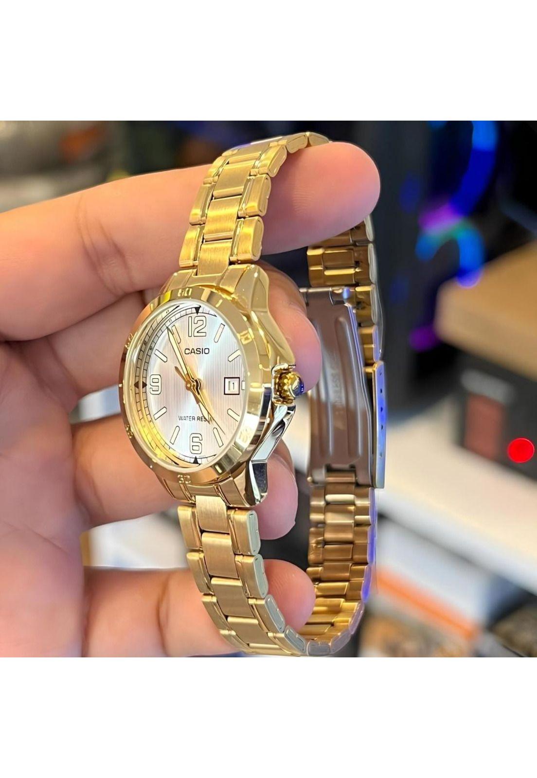 Reloj Ltp-V004g-7b2 Mujer Analogo Metal-3