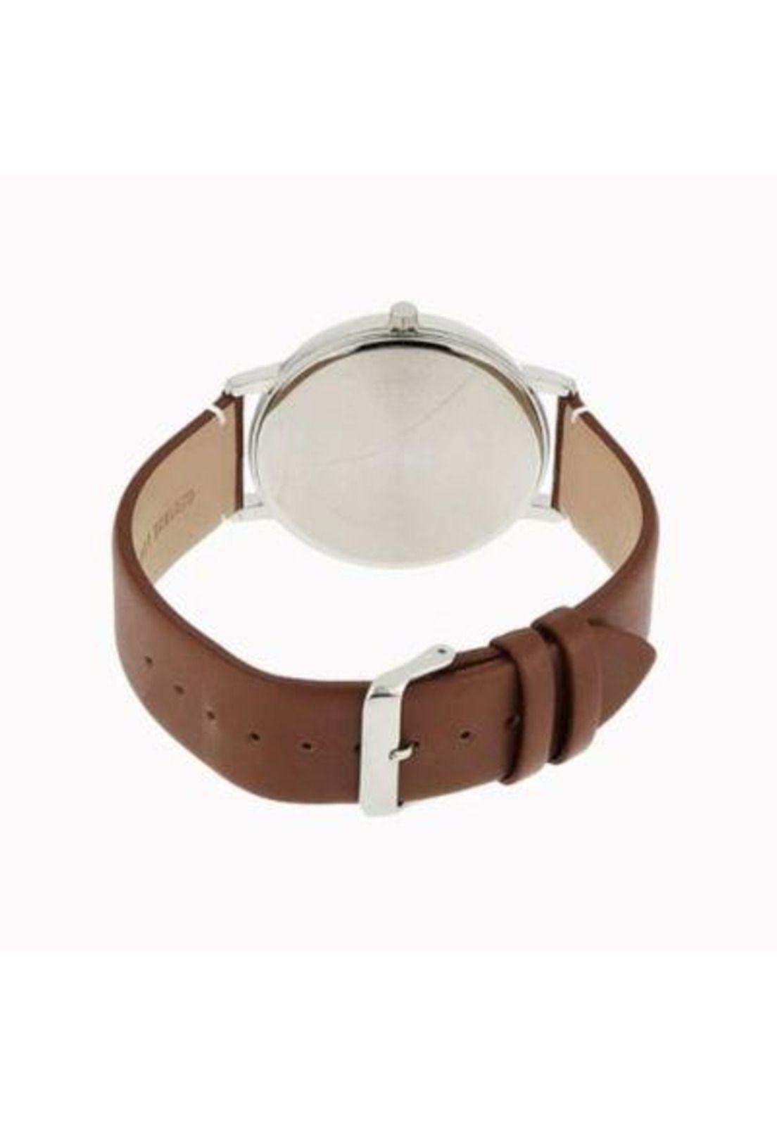 Reloj Mtp-B105l-2av Hombre Analogo Cuero-2