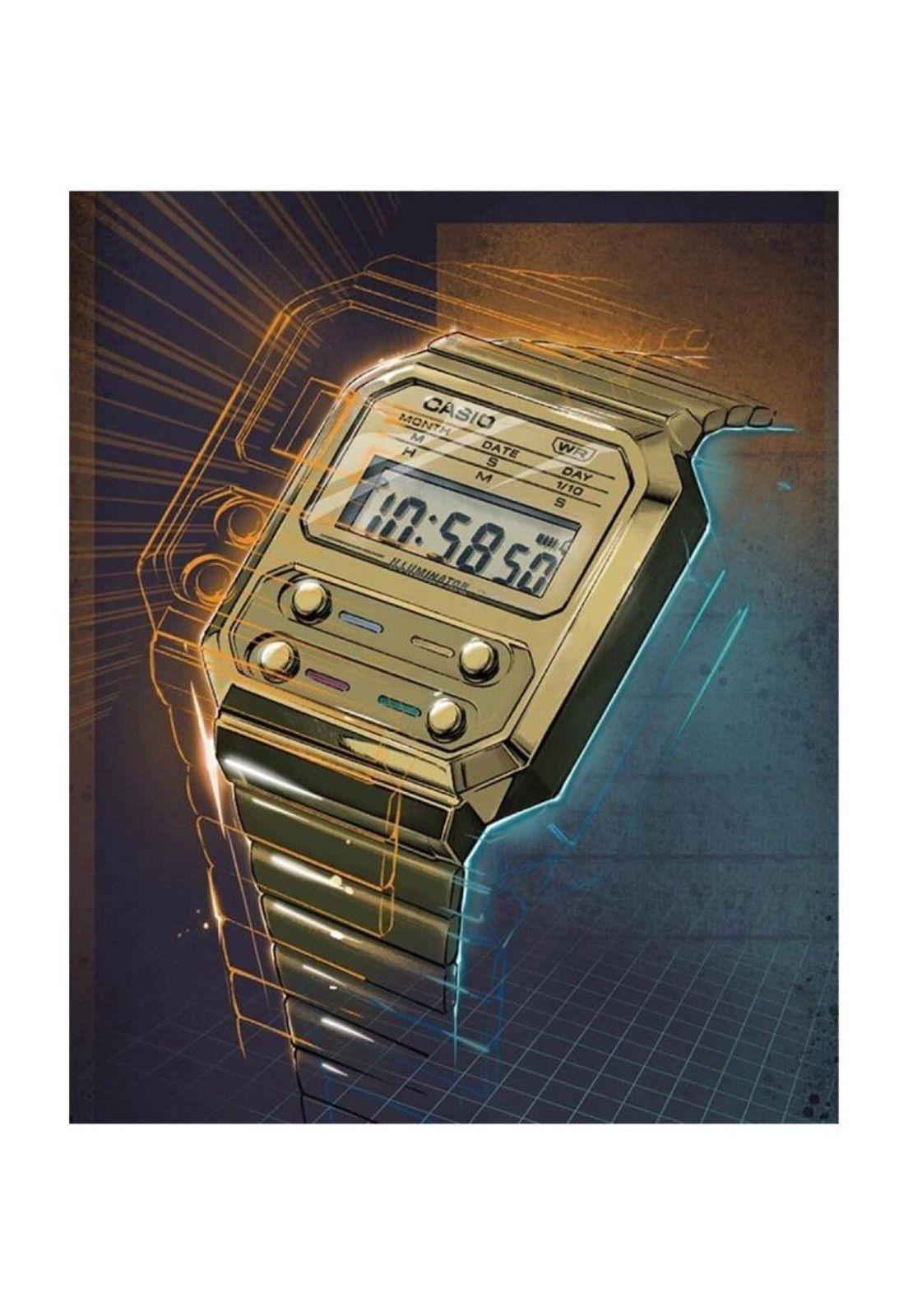 Reloj A-100weg-9a Vintage Digital Metal-3