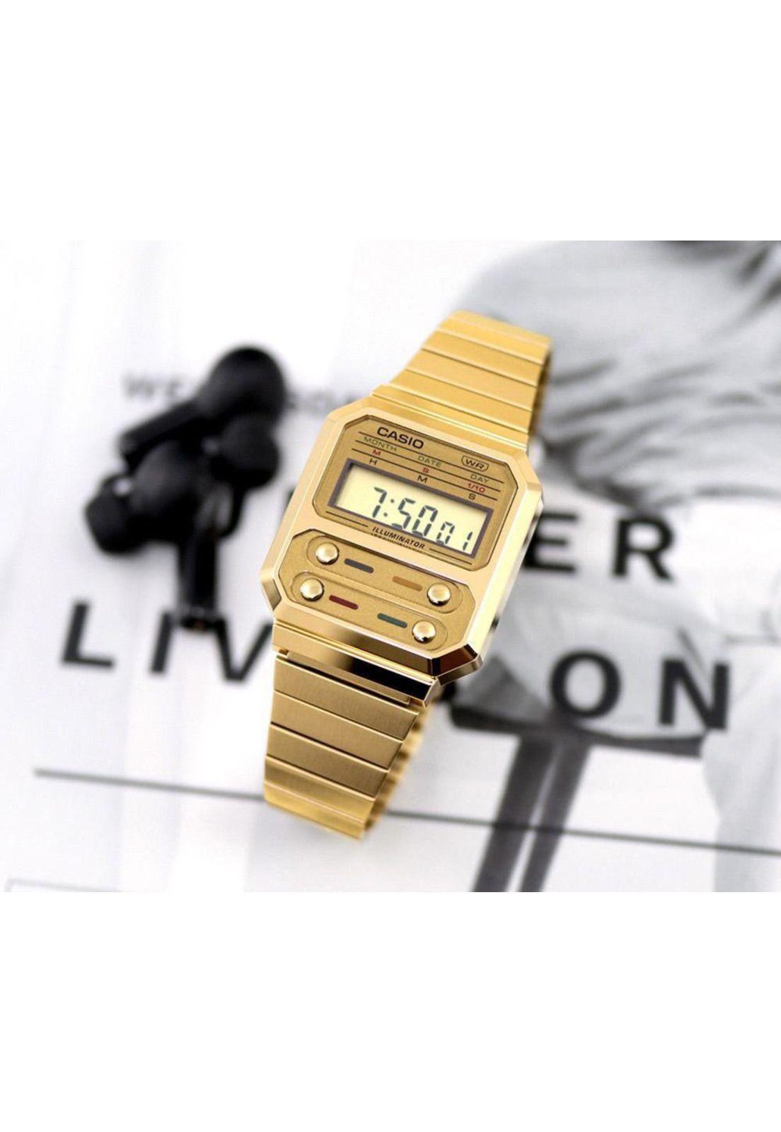 Reloj A-100weg-9a Vintage Digital Metal-4