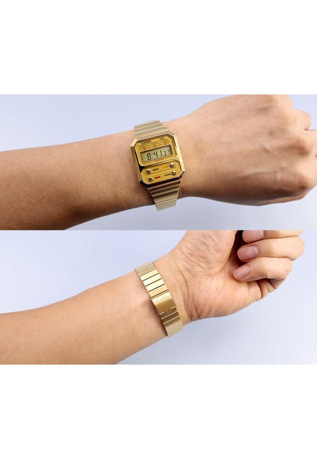 Reloj A-100weg-9a Vintage Digital Metal-8