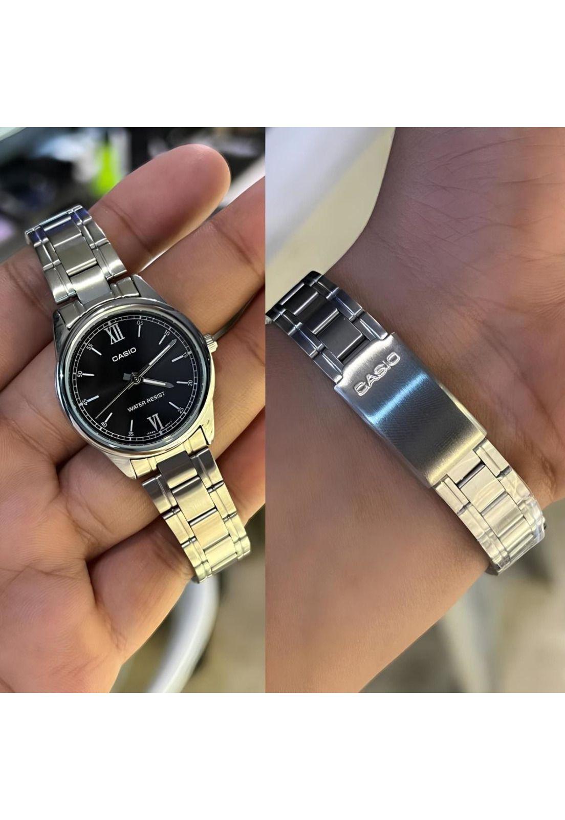 Reloj Ltp-V005d-1b2 Mujer Analogo Metal-4