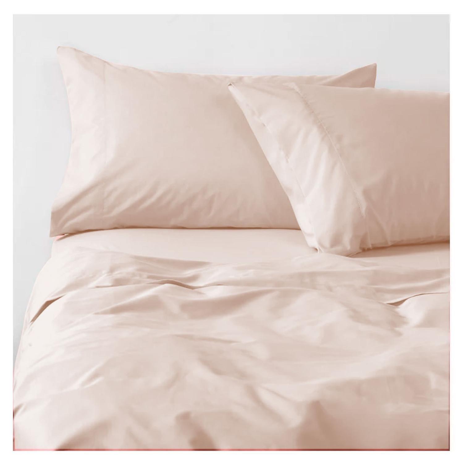 Sábanas 3000 Hilos 2.5 plazas Diseño Americano Crema-0