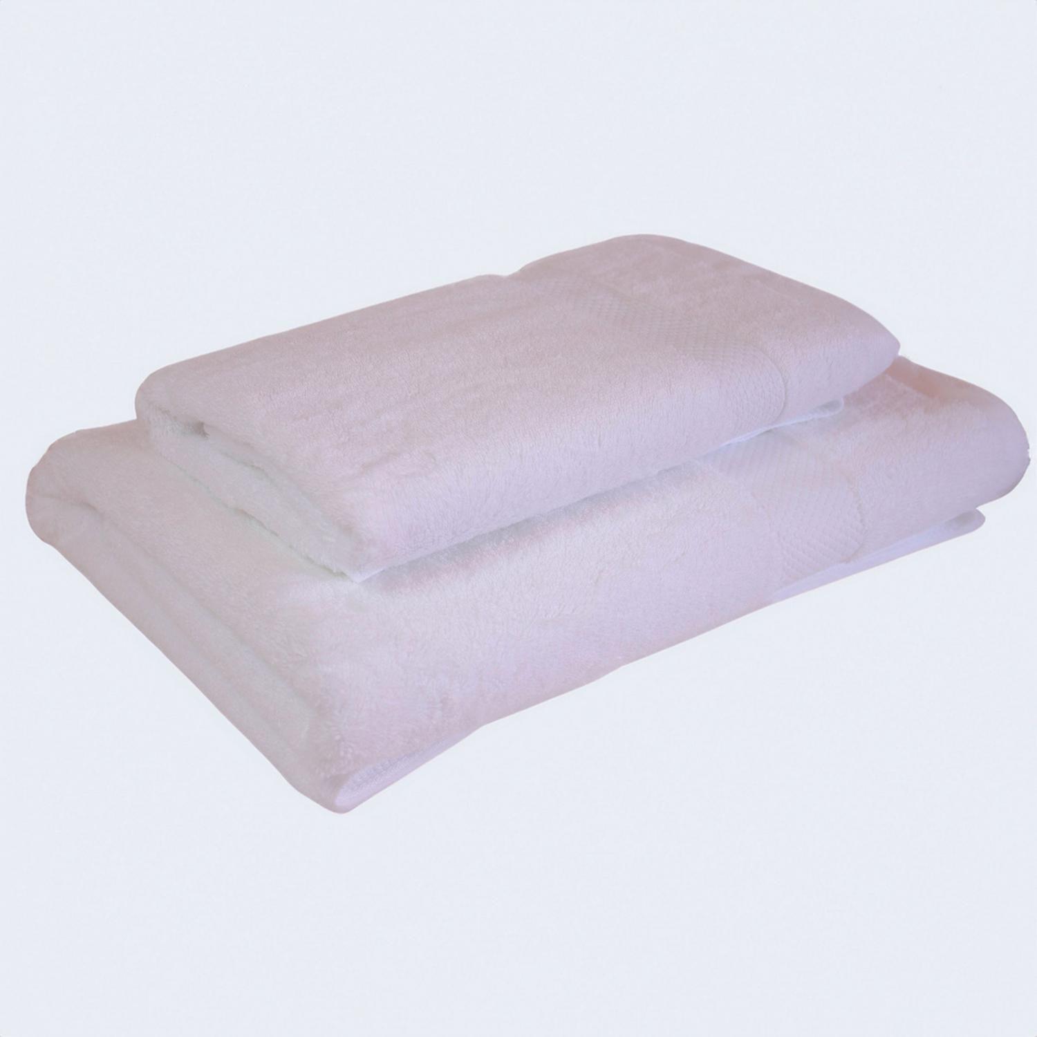 Set de Toallas Calidad Premium 100% Algodón 1070 Gr Blanco-2