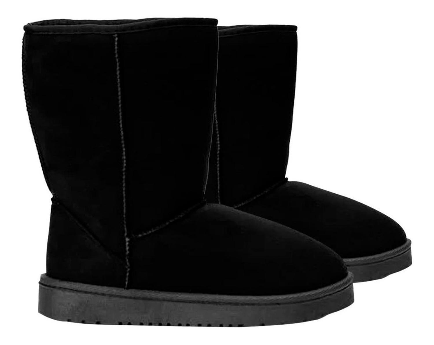 Botin Mujer Invierno Chiporro Abrigadores Negro - 7184-2
