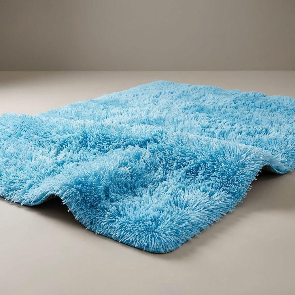 Alfombra Living Armonia 150x200 cm Pelo Medio Color Celeste Calipso 026-2