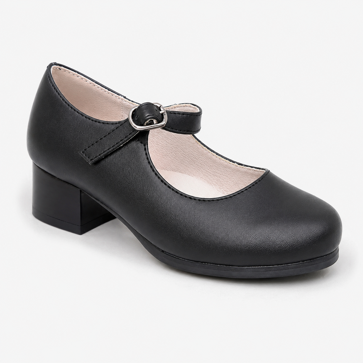 Zapatos Folclóricos Huasa Niña Con Taco 7290 Calidad Premium-6