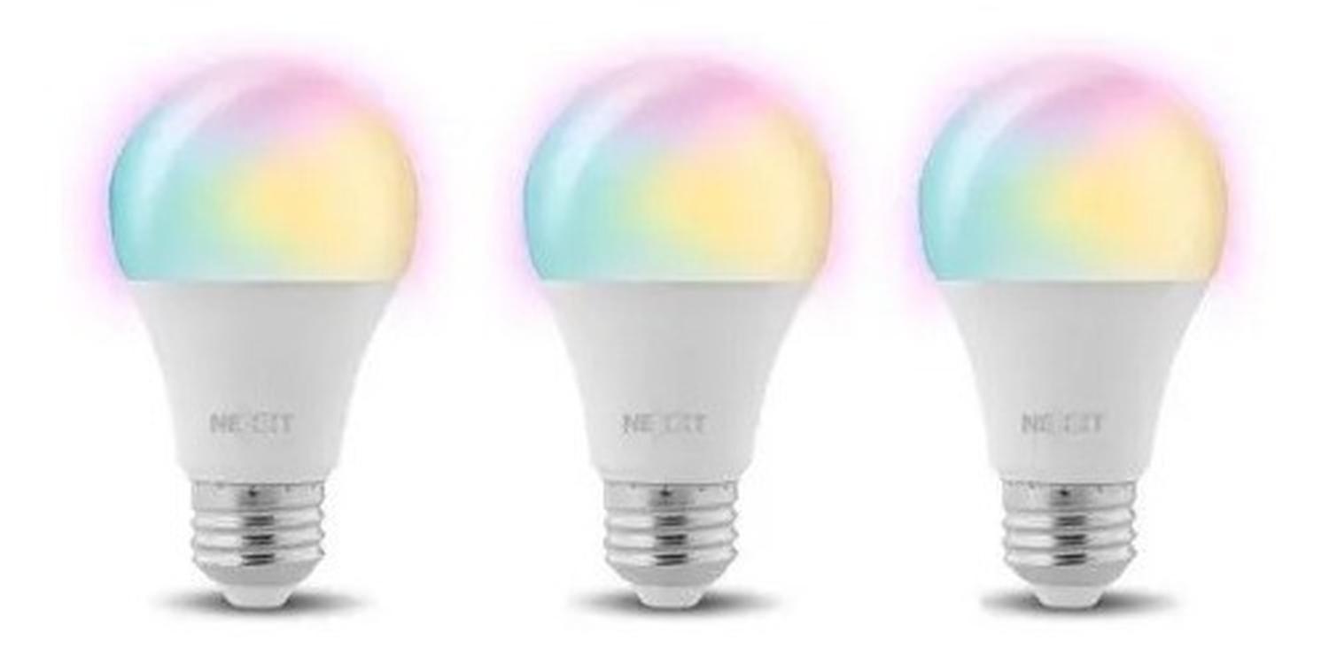 Ampolleta Nexxt Led Inteligente Wifi Multicolor Pack 3 Und-0