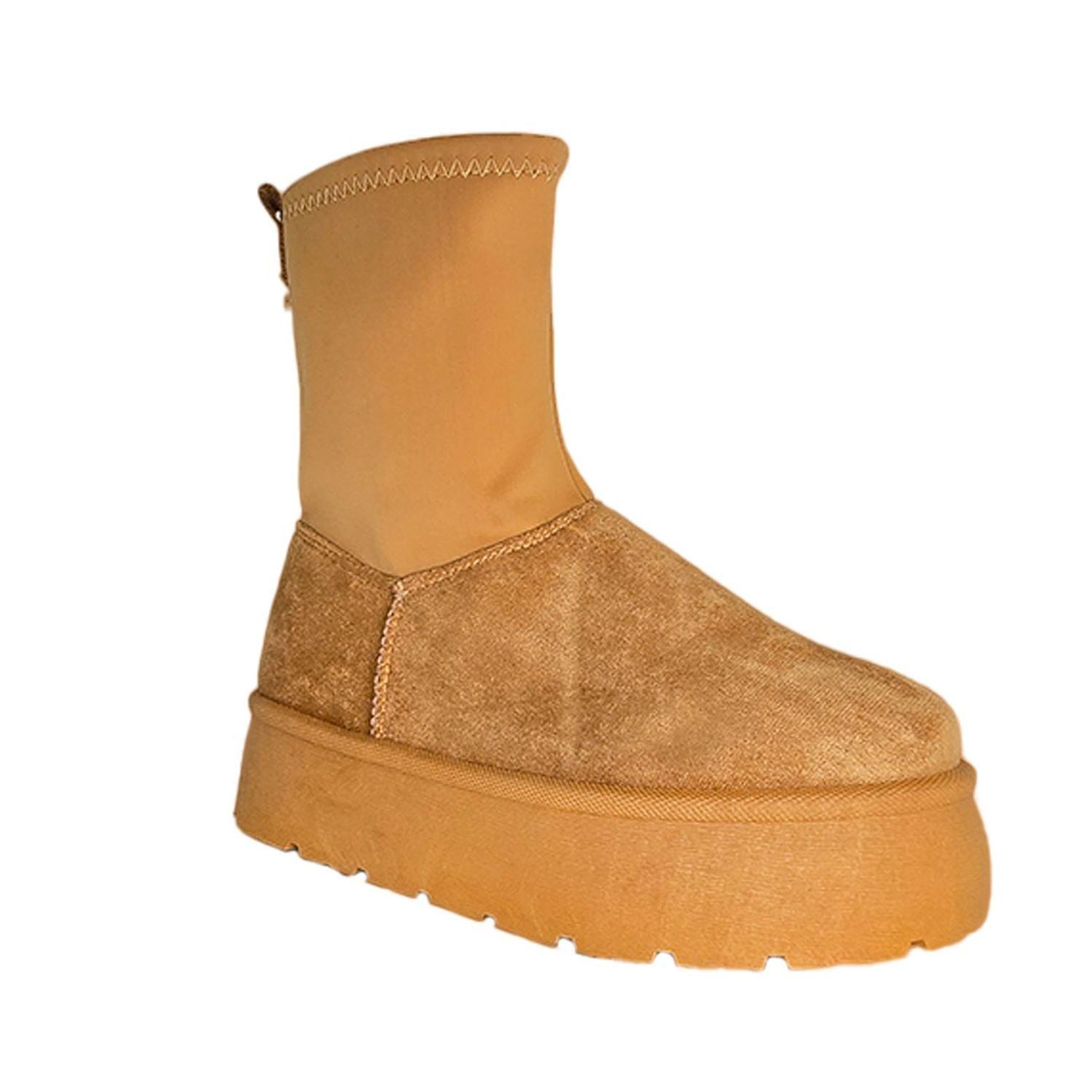 Botas con Plataforma Para Invierno calentitas De Mujer-3