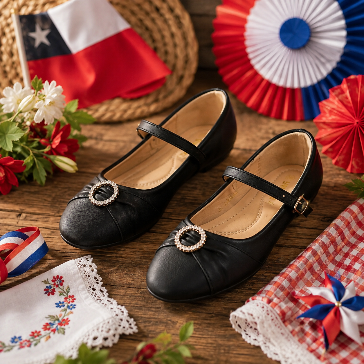 Zapato Balerina 7920 para Baile de Cueca y Eventos Especiales-3