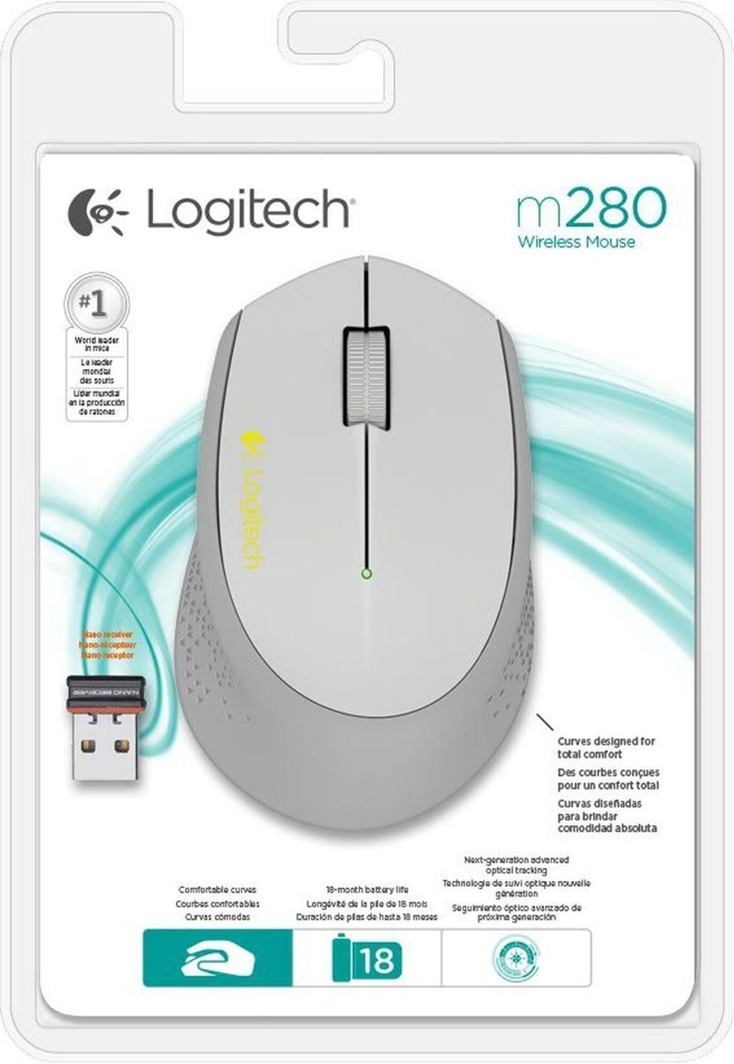 Mouse Inalambrico Logitech Gris M280 - Flex--0