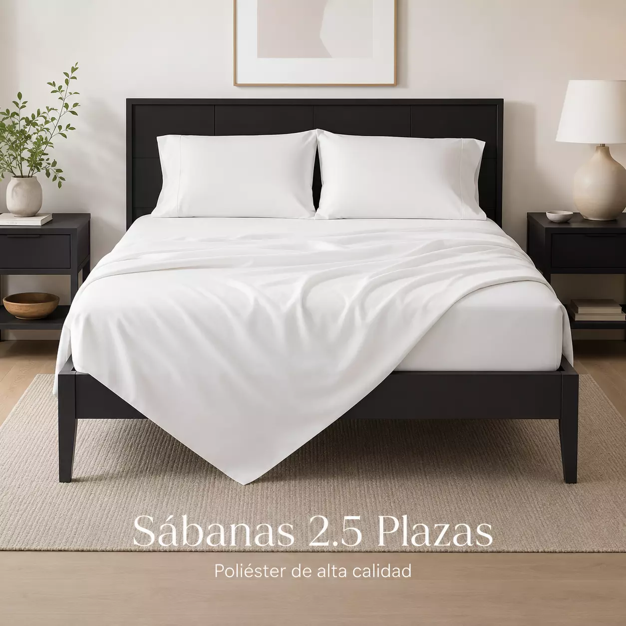 Sabanas 2.5 Plazas Polialgodon Alta Calidad 804 para Hogar-0