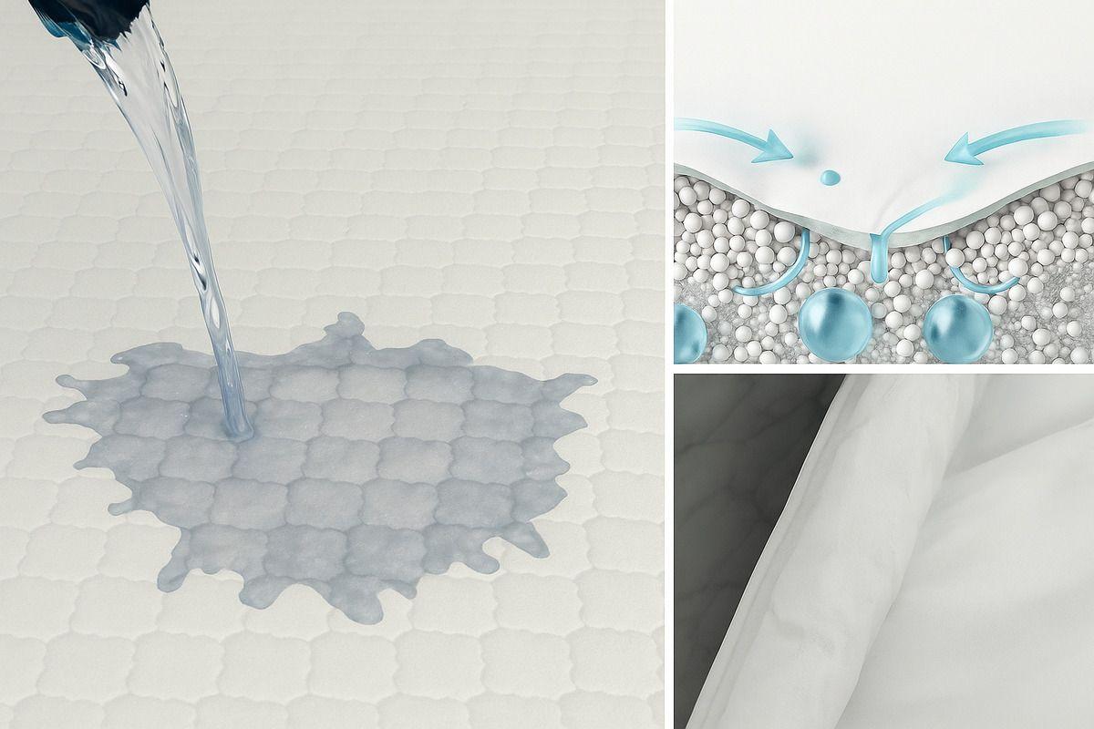 Cubrecolchón Impermeable Queen | Protección Total Gris 2.0 Plazas-1