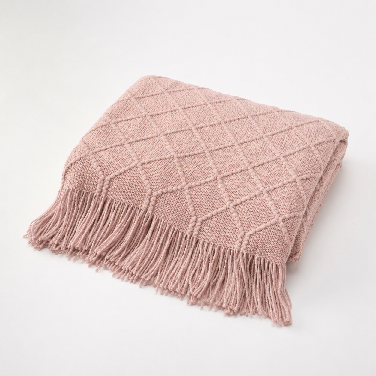Manta Rosa Liviana Decorativa Para Cama Y Sillón 012 para Hogar-5