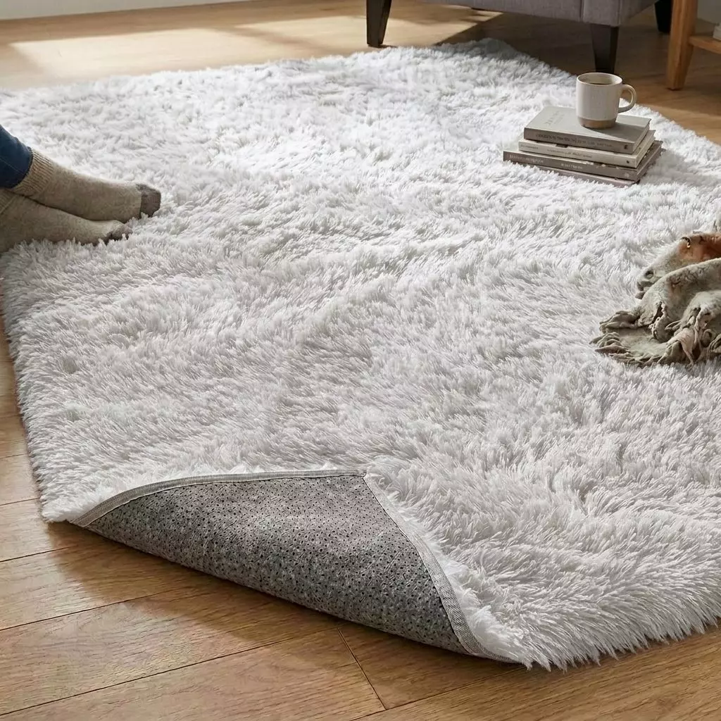 Alfombra Decorativa Armonia Pelo Medio 150x200 cm Color Blanco 026-4