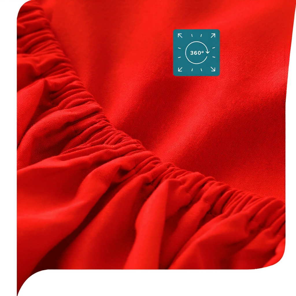 Sábanas 1.5 Plazas Lisas | 800 Hilos Confort y Calidad Rojo-3