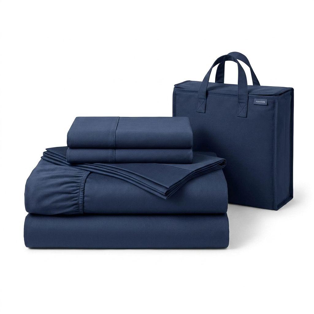SABANAS 800 HILOS SIGNATURE AZUL OSCURO 2 PLAZAS 794-7