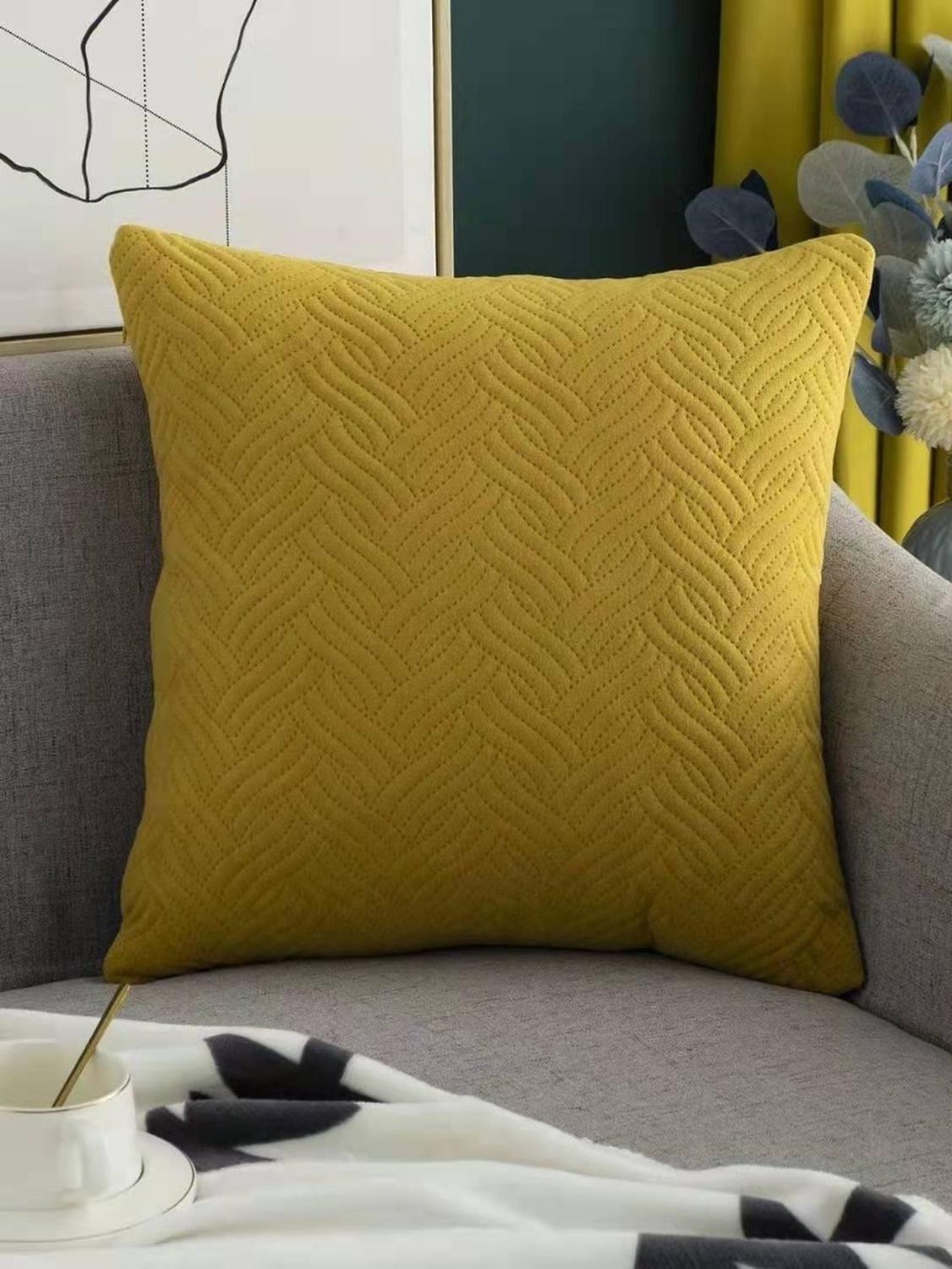 Funda Decorativa De Cojin Modelo Plush Trenzado (45X45)-0