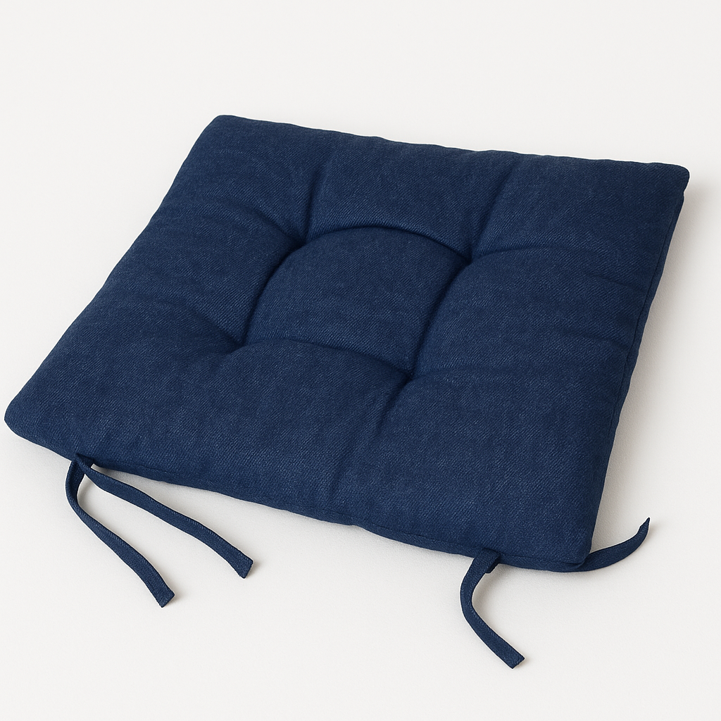 Cojín Azul Decorativo | Elegante y Grueso Interior 45x45 cm-0