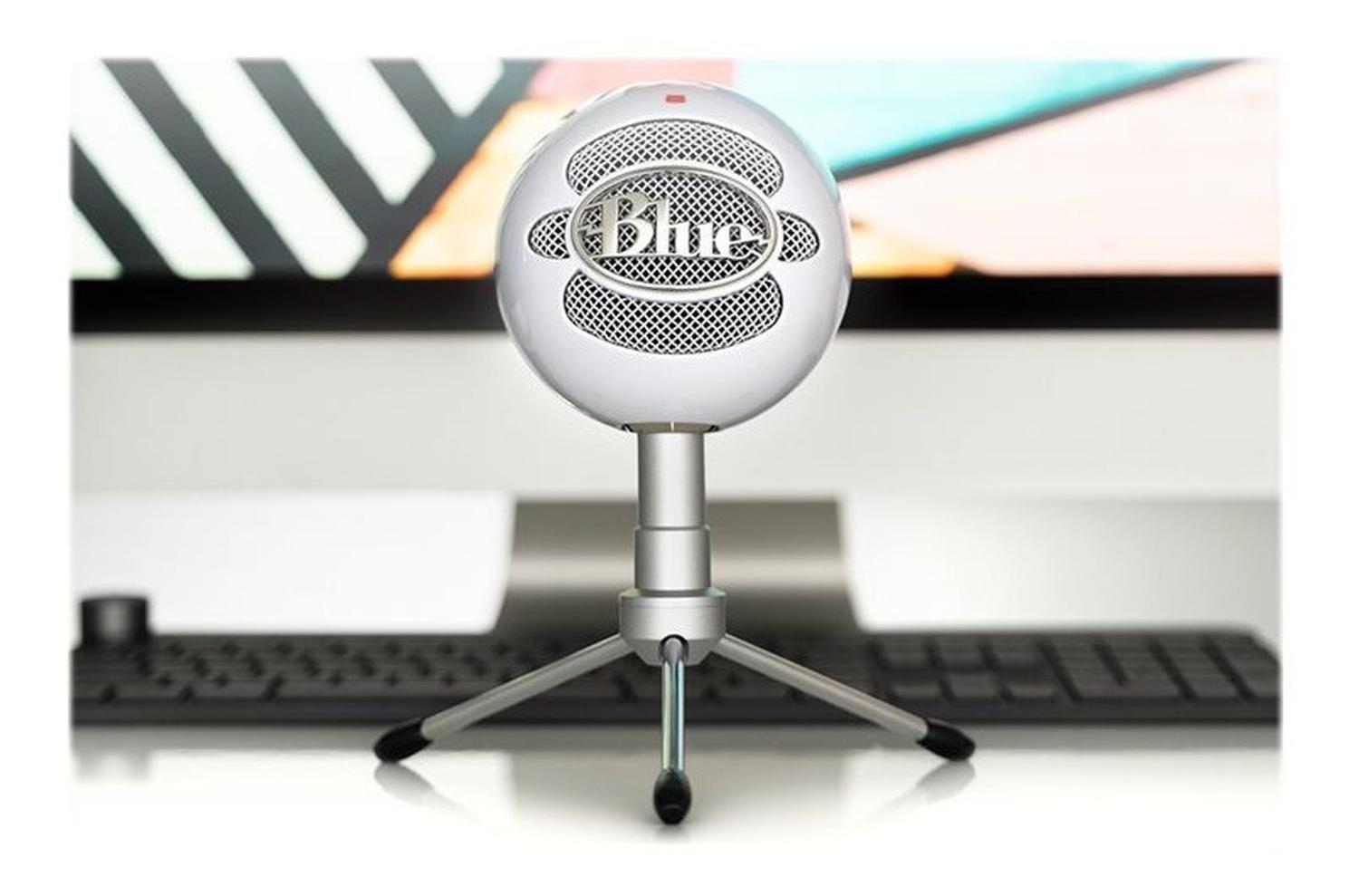 Microfono Profesional Blue Snowball Ice Blanco Logitech Flex-2