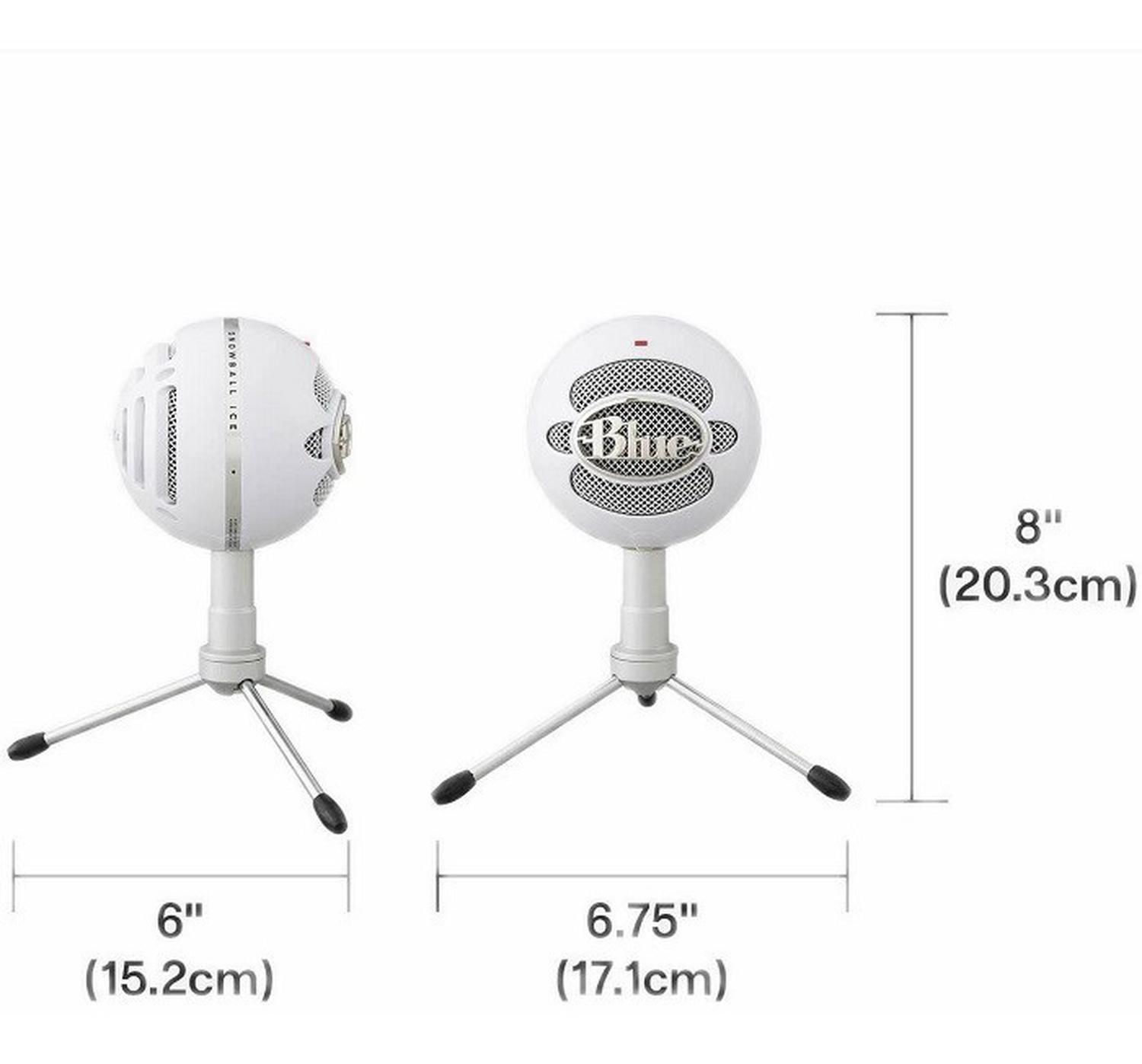 Microfono Profesional Blue Snowball Ice Blanco Logitech Flex-3