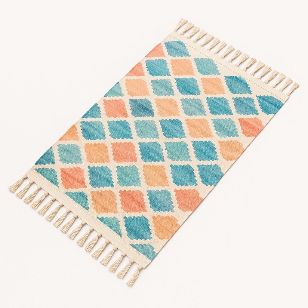 Bajada De Cama Elegante 60x90cm De Lino Grueso Y Durable 731-1