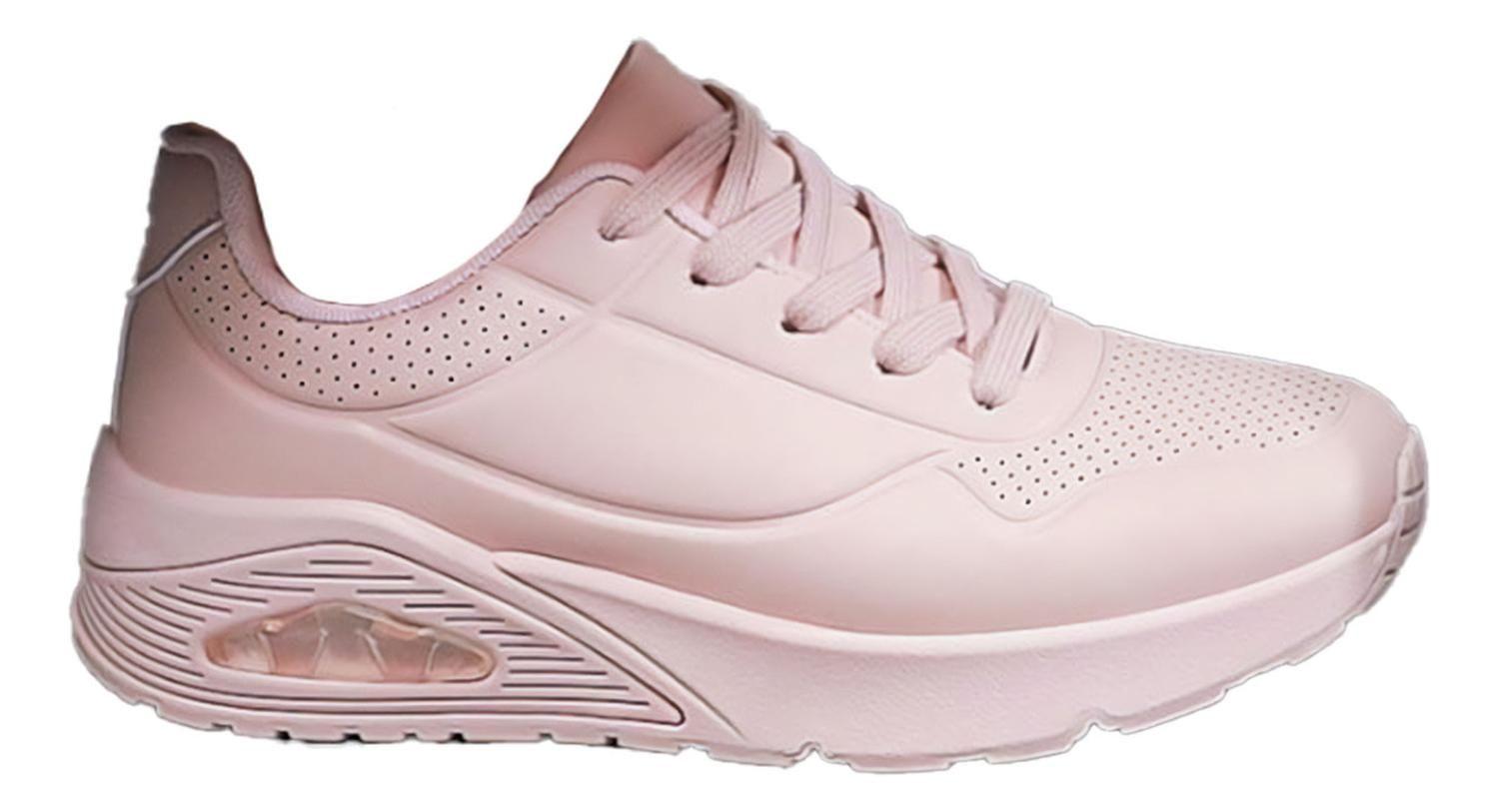 Zapatillas Rosadas Urbanas Casual Suela Antideslizante 7622-0