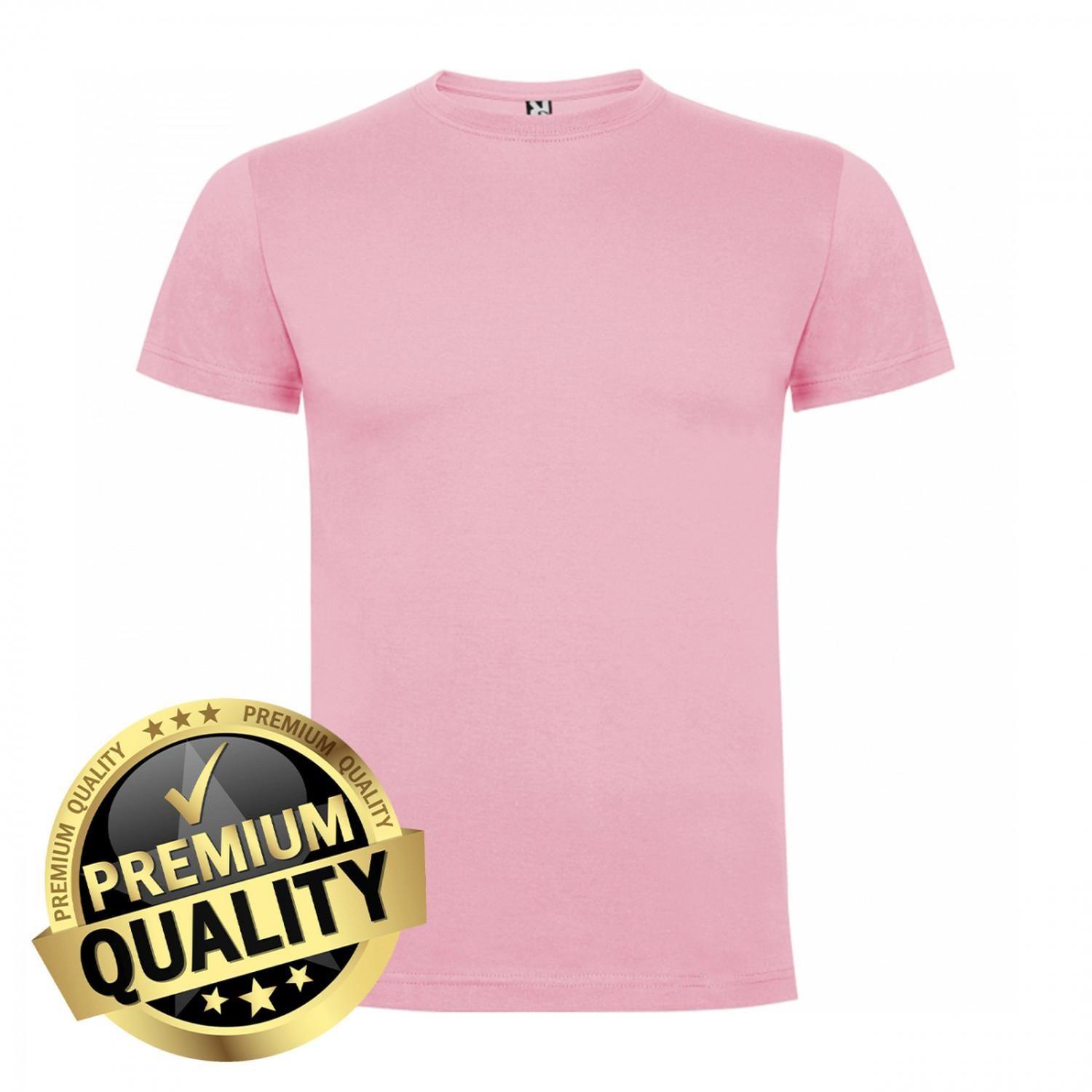 Polera De Algodón Unisex Manga Corta Dogo Premium - Rosa-0