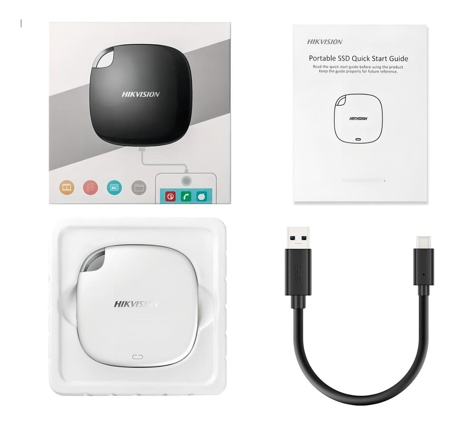 Disco Ssd Externo 512gb Usb-c Hs-essd-t100i Hikvision Negro-3